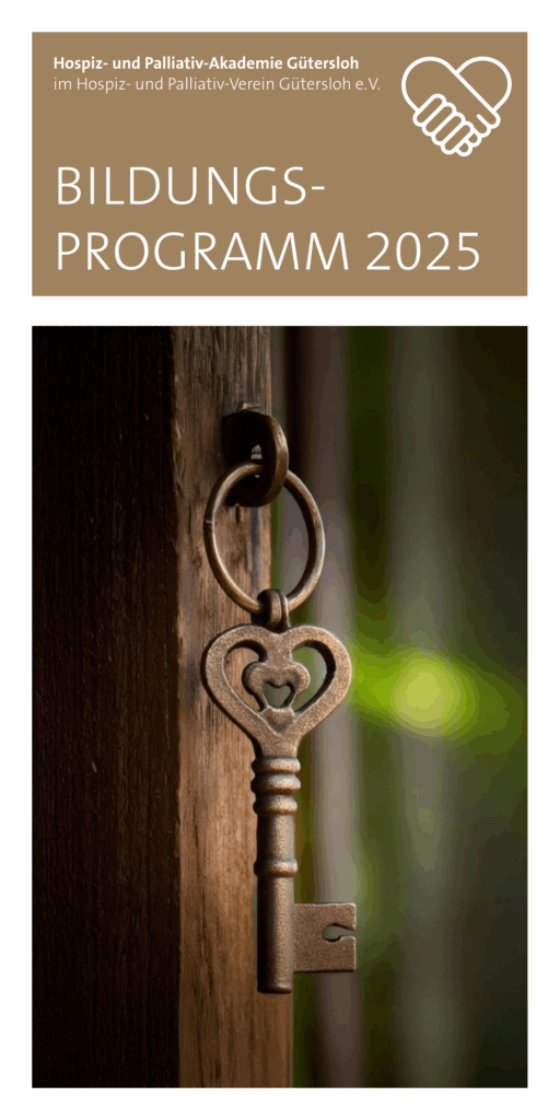 Titelbild Jahresprogramms der Hospiz- und Palliativ-Akademie Gütersloh