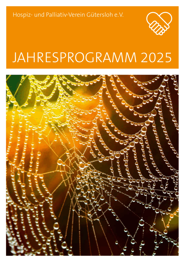 Titelbild Jahresprogramms Hospiz- und Palliativ-Verein Gütersloh e.V. 